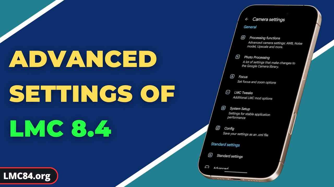 Advanced Settings of LMC 8.4