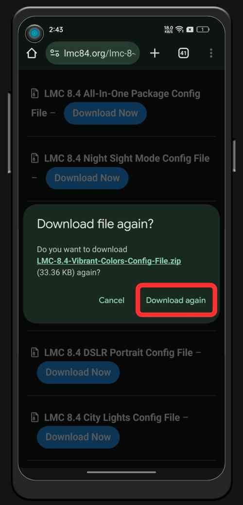 Set Up LMC 8.4 Config File 2